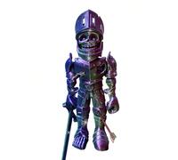 BACH AND BOUJEE 3D Printed Skeleton Knight Skeleton Figure with Removable Accessories Skeleton Halloween Decor Fantasy Worlds Party Supplies Table Decor Birthday Present for Gamer