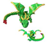 BACH AND BOUJEE Green Dragon Eggs 3D Printed Fidget Dragon Eggs for Adults Surprise Gifts for Children Colleagues Birthday Halloween Christmas Easter Party Gifts