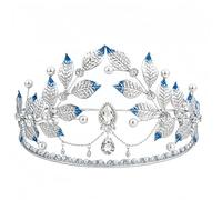 BACH AND BOUJEE Snowflake Crystal Tiara Crown Women Snow Ice Queen Princess Frozen Headband for Winter Wonderland Wedding Birthday Halloween Cosplay