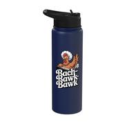 Bach Bawk Bawk Funny Chicken Music Humor Stainless Steel Insulated Water Bottle