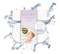 Bach&Berg® Luxury Waterproof Bath Pillow for Head, Neck and Back Support | With 7 Non-Slip Suction Cups | Fits All Bathtubs | Perfect Accessory for Bathroom and Home Spa