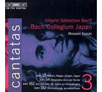 Bach: Cantatas, Vol 3 (BWV 12, 54, 162, 182) /Bach Collegium Japan · Suzuki
