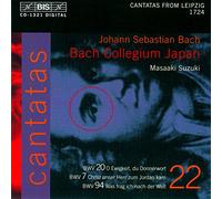 Bach Collegium Japan - Bach: Cantatas, Vol 22 (BWV 20, 7, 94) /Bach Collegium Japan · Suzuki