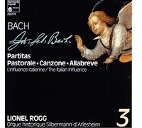 Bach: Complete Organ Works, Vol. 3: Partitas, BWV 766-768; Allabreve, BWV 586; Canzone, BWV 588; Pastorale, BWV 590 [Lionel Rogg playing the Silbermann organ at Arlesheim] by Unknown (1992-01-01)