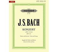 Bach: Concerto No. 1 in A minor BWV 1041 (Violin and Piano) (EP4996): Sheet (Edition Peters)