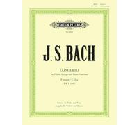 Bach: Concerto No. 2 in E BWV 1042 (Violin and Piano) (EP4593): Edition for Viola and Piano (Edition Peters)