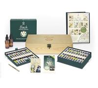 Bach Flower Remedy Complete Kit in Wooden Case. 40 Quality Essences, Pack 30 Divination Cards Free Pen, 4 x Dosage Bottles. Premium Gift Set Box.