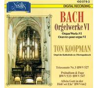 Bach, J.S. - Bach: Organ Works VI - Trio sonata No 3 BWV 527; Prelude and fugue BWV 533, 547; Allein Gott in der Hoh' sei Ehr' BWV 662 (& BWV 669-671; BWV 548) /Koopman