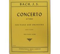 Bach,j.s, Concerto in F Minor for Piano and Orchestra By Edwin Fischer, Two-piano Score (545)