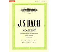 Bach, J.S. - Double Concerto in d minor BWV 1043 for Two Violins and Piano - by Oistrakh - Peters