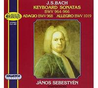 Bach Johann Sebastian sonates pour Clavier 964-966-aadagio bwv 968-alle