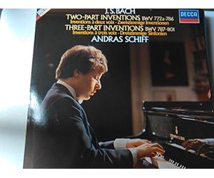BACH Johann Sebastian - Two-part inventions. BWV 772a-786: Three-part inventions. BWV 787-801--VINYL-DEC 4119741-DECCA - Inghilterra-BACH Johann Sebastian-SCHIFF Andras (pianoforte)