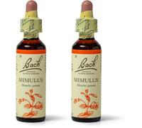 Bach Original Flower Remedies Mimulus, Face Your Fears, Face Your Fears, Emotional Wellness, Natural Flower Essence, 20ml (Pack of 2)