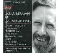 Bach/Prokofiev/Chopin/Liszt - Recital A Carnegie Hall