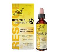 Bach Rescue Remedy PET Dropper 20mL, Natural Stress Relief, Calming for Dogs, Cats, & Other Pets, Homeopathic Flower Essence, Thunder, Fireworks & Travel, Separation, Sedative-Free