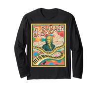 Bach Retro Pop Classical Music Lover Design Long Sleeve T-Shirt