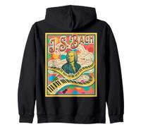 Bach Retro Pop Classical Music Lover Design Zip Hoodie