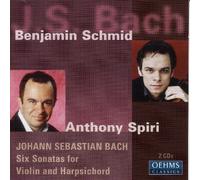 BACH / SCHMID - SIX SONATAS FOR VIOLIN HARPS - CD - J3z