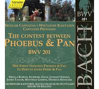 Bach: Secular Cantatas - The Contest Between Phoebus and Pan, BWV 201 (Edition Bachakademie Vol 61) /Rilling