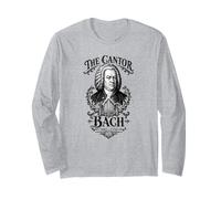 Bach The Cantor Baroque Portrait Pipe Organ Classical Music Long Sleeve T-Shirt