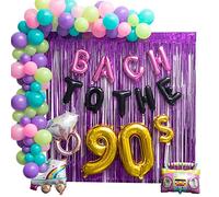 Bach to the 90s Bachelorette Decorations - 96 Piece Set | Balloon Arch, Foil Balloons, Tassel Backdrop & Letter Balloon