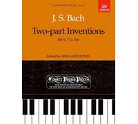 Bach Two-Part Inventions: Bwv 772-786 (Easier Piano Pieces) by Johann Sebastian Bach (1989) Sheet music
