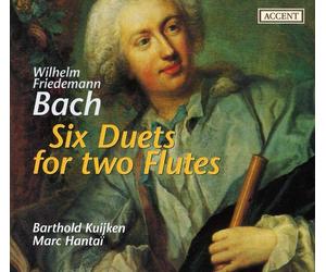 Bach,W.F. / Kuijken - Six Duets for Two Flutes [New CD]
