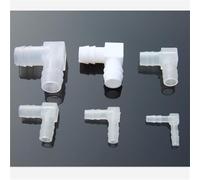 Bachangz-Fitting 2Pcs 4/6/8/10/12/14mm PE L Type Equal Diameter Water Pipe Joint Hose Silicone Tube Connectors Linker Aquarium Parts, Garden Irrigation Pipe(6mm Diameter)