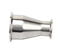 Bachangz-Fitting 4'' 3'' 2.5'' 2'' 1.5'' X 1'' Tri Clover Clamp Reducer Sanitary Fittings Stainless Steel Homebrew Ferrule OD 50.5-119mm, Garden Irrigation Pipe(4Inch x 2.5Inch)