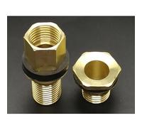 Bachangz-Fitting Copper Water Tank Connector 1/2" 3/4" 1" BSP Male Brass Pipe Single Loose Key Swivel Fittings Nut Jointer, 1pcs, Garden Irrigation Pipe(Shuang04-60mm)