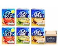 Bacheeloors Cup a Soup Selection - 6 Boxes of Instant Soup Sachets - Tomato, Cream of Vegetable & Chicken Flavours