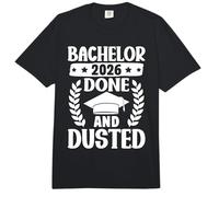 Bachelor 2026 Done and Dusted Funny Bachelor Degree Comfort Colors Adult Heavyweight T-Shirt