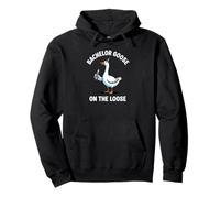 Bachelor Goose On The Loose Groomsmen Groom Party Wedding Pullover Hoodie