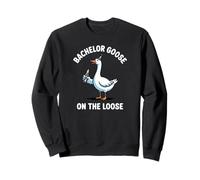 Bachelor Goose On The Loose Groomsmen Groom Party Wedding Sweatshirt