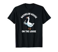 Bachelor Goose On The Loose Groomsmen Groom Party Wedding T-Shirt