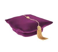 Bachelor Graduation Cap With Tassel Men Adjustable Academic Hat Reusable Elegant Design Perfect Accessory For Uniforms 1 Piece 2026 Year Charm Unisex Matte School Gifts (1#Purple,One Size)