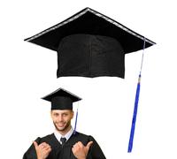 Bachelor Hat for Graduation Ceremony | Adult LED Cap with Sublimation - Tassel Accessory for University Costume, Party Decoration, High School Theme, Higher Education, Event