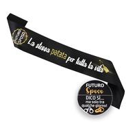 Bachelor Party Fun Kit - The Same Potato for Life Brilliant Headband + Groom-to-be Pin - Man Gadget for Bachelor Party and Wedding