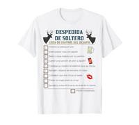 Bachelor Party & Stag Night Checklist: Despedida de Soltero T-Shirt