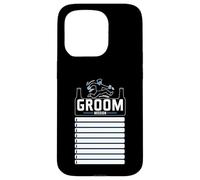 Bachelor Party with Checklist Groom Mission Humorous Case for iPhone 15 Pro