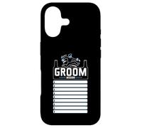 Bachelor Party with Checklist Groom Mission Humorous Case for iPhone 17