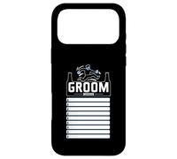 Bachelor Party with Checklist Groom Mission Humorous Case for iPhone 17 Pro Max