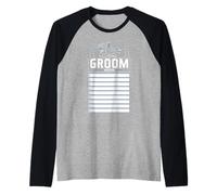 Bachelor Party with Checklist Groom Mission Humorous Raglan Baseball Tee