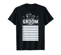 Bachelor Party with Checklist Groom Mission Humorous T-Shirt