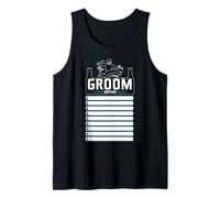 Bachelor Party with Checklist Groom Mission Humorous Tank Top