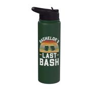 Bachelor´s Last Bash Vintage Groomsquad Groom Squad Bride Stainless Steel Insulated Water Bottle