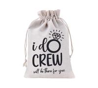 Bachelorette Gift Wrap Bag Wedding Bridal Shower Hangover Kit for Bride Bridemaid Friends Wedding Bridal Party Favor Treat Snack Organizer Supply Drawstring Gift Bag I Do Crew Present Wrap Pouch