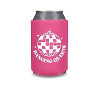 Bachelorette Party Can Coolers, Disco Bride and Dancing Queens, Engagement Gift, Girls Trip Gift, Wedding Coolies, Wedding Gift (1 Hot Pink (Dancing Queens))