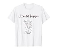 Bachelorette Party, Engagement. A Tini Bit Engaged T-Shirt