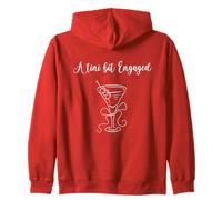 Bachelorette Party, Engagement. A Tini Bit Engaged Zip Hoodie